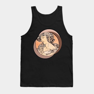 Alphonse Mucha Art Nouveau ver.3 Tank Top